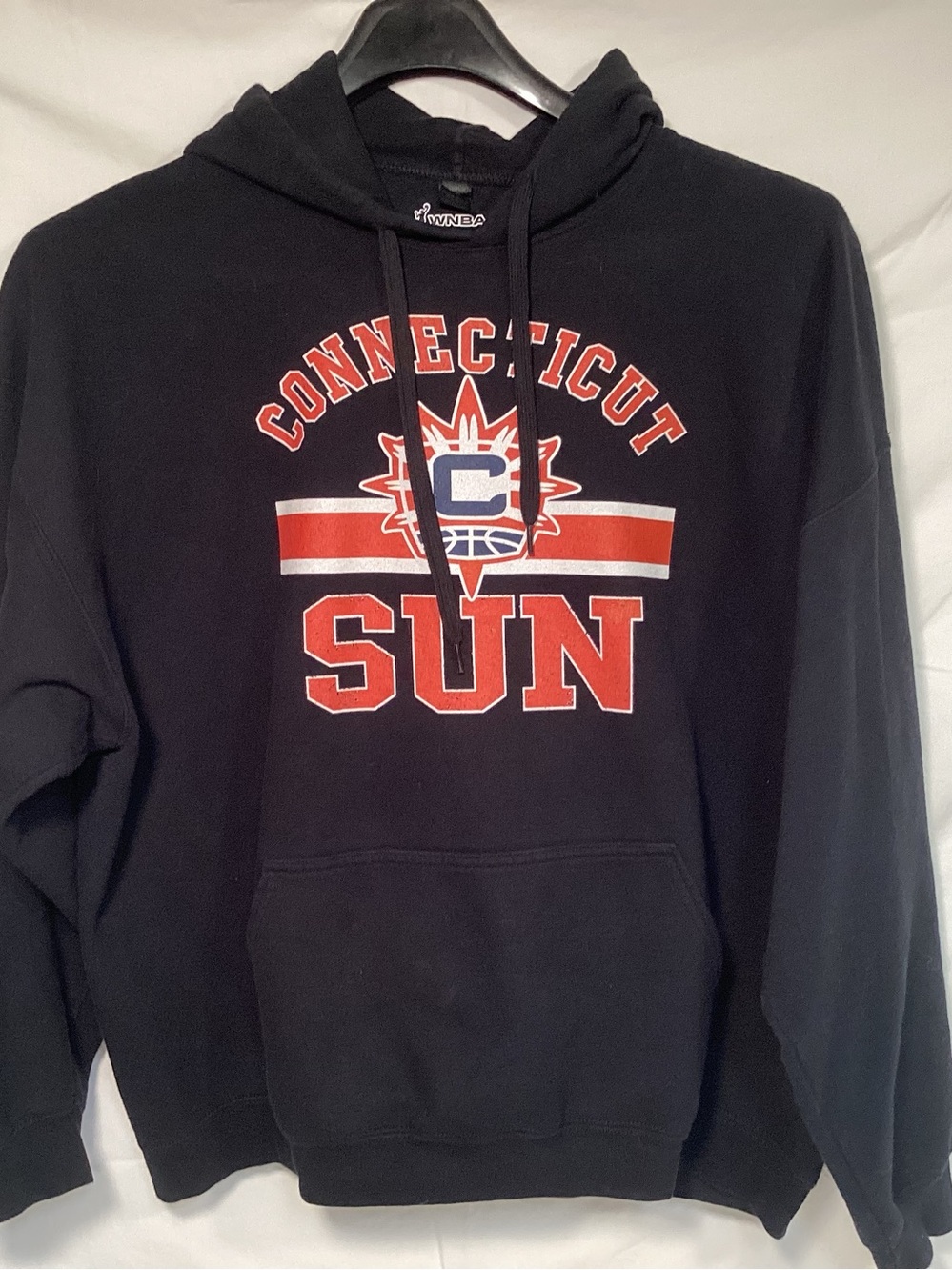 WNBA Connecticut Sun Black Pullover Hoodie Size XXL